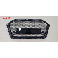 RS3 Look Front Grill  Black Edition for Audi A3 8V / S line / S3 - (B-WARE)