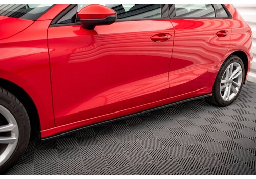 Maxton Design Seitenschweller Diffusor für Audi A3 8Y Standard Sedan/Sportback