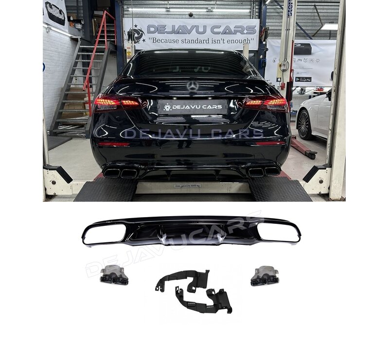 E63 AMG Look Diffuser Night Package for Mercedes Benz E-Class W213 / S213