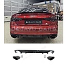 RS5 Look Diffusor Black Edition für Audi A5 B9 F5 S line - (B-WARE)