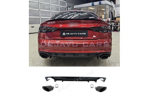OEM Line ® RS5 Look Diffusor Black Edition für Audi A5 B9 F5 S line - (B-WARE)
