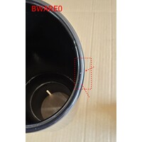 Zwart  Uitlaat tips 90mm - (B-WARE)