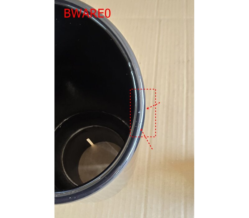 Schwarz Auspuff Endrohr 90mm - (B-WARE)