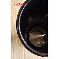 Schwarz Auspuff Endrohr 90mm - (B-WARE)