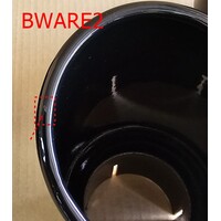 Schwarz Auspuff Endrohr 90mm - (B-WARE)