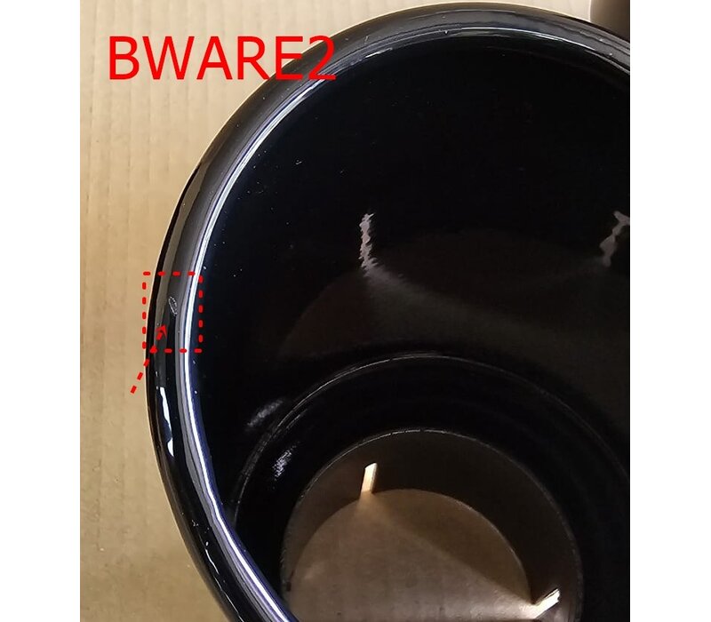 Schwarz Auspuff Endrohr 90mm - (B-WARE)