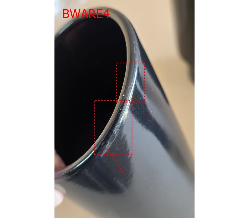 Zwart  Uitlaat tips 90mm - (B-WARE)