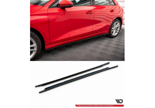 Maxton Design Seitenschweller Diffusor für Audi A3 8Y Standard Sedan/Sportback