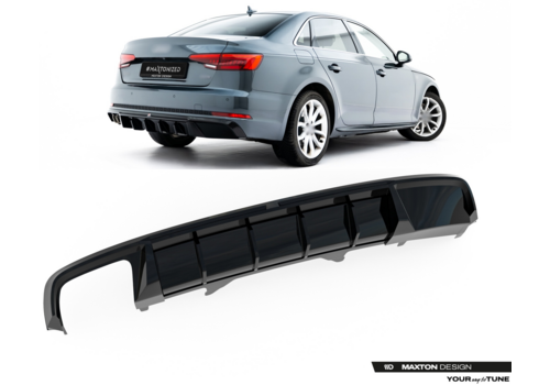 Maxton Design Aggressive Diffuser V.2 for Audi A4 A4 B9 Avant / Sedan S-line