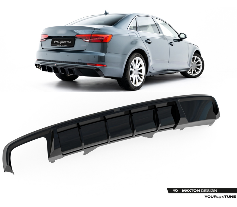 Aggressive Diffusor V.2 für Audi A4 B9 Avant / Sedan S-line