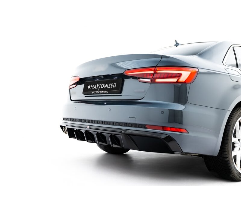 Aggressive Diffuser V.2 voor Audi A4 B9 Avant / Sedan S-line