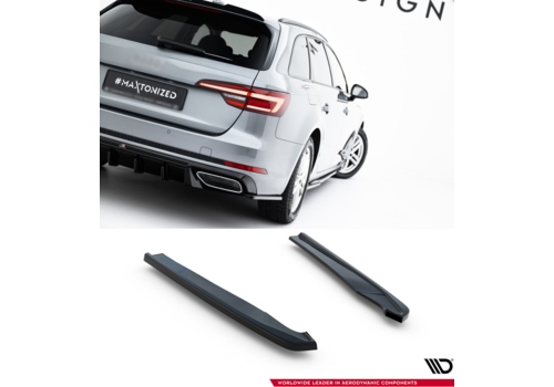 Maxton Design Rear Side Splitters voor Audi A4 B9 / S4 / S-line Sedan / Avant