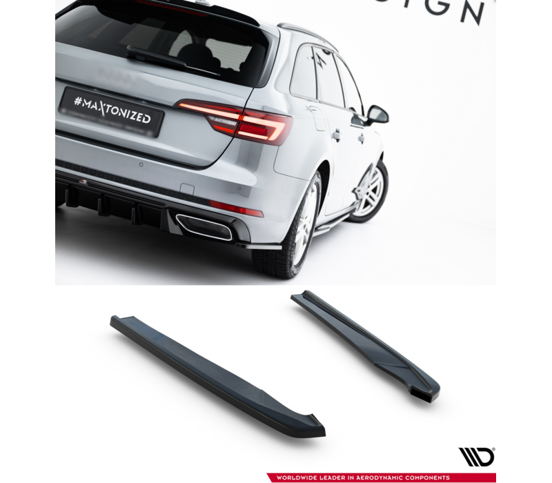 Rear Side Splitters für Audi A4 B9 / S4 / S-line Sedan / Avant