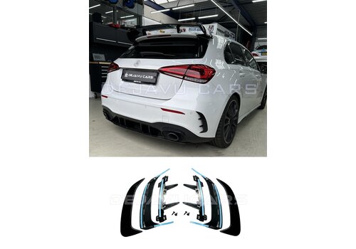 OEM Line ® AMG Aero Look Achterbumper Vinnen voor Mercedes Benz A Klasse W177 Hatchback AMG Line