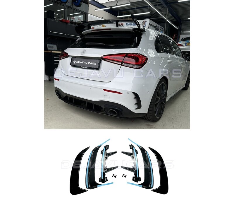 AMG Aero Look Heckstoßstange Flossen Flaps Mercedes Benz A Klasse W177 Hatchback AMG Line