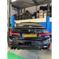 Sport Doppelauspuffblende schwarz für BMW 5 Series G30  LCI / G31 LCI (2021-2023)