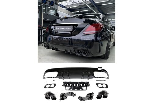 OEM Line ® Facelift C43 AMG Look Diffuser voor Mercedes Benz C Klasse W205 / S205 -  (B-WARE)