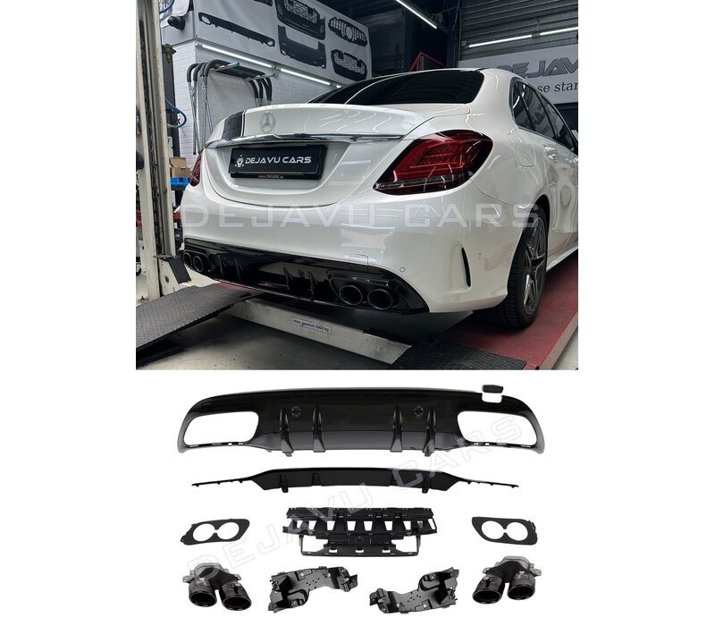 C43 AMG Look Diffusor für Mercedes Benz C Klasse W205 S205 -  (B-WARE)