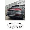 SQ8 Look Diffuser + Uitlaat sierstukken voor Audi Q8 SUV S line - (B-WARE)