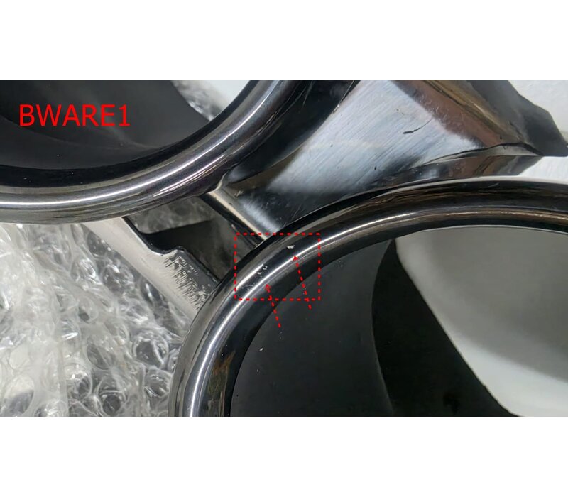 SQ8 Look Diffuser + Uitlaat tips voor Audi Q8 SUV S line SQ8 -  (B-WARE)
