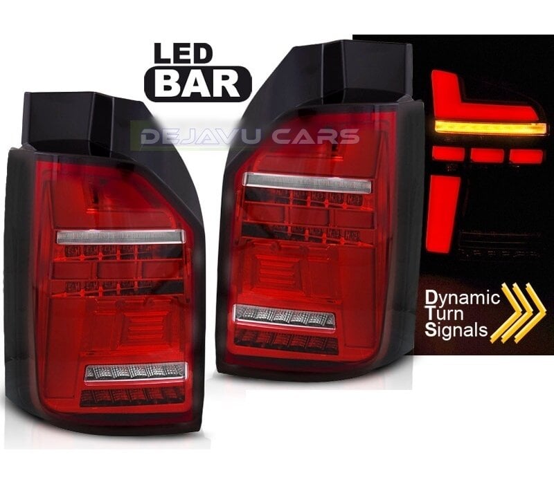 Dynamisch LED Rückleuchten für Volkswagen Transporter T6.1 (Heckklappe)