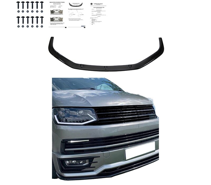 Front Splitter voor Volkswagen Transporter T6 Sportline