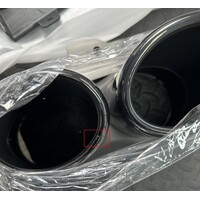 S6 Look Diffuser + Exhaust tail pipes for Audi A6 C8 S line - (B-WARE)