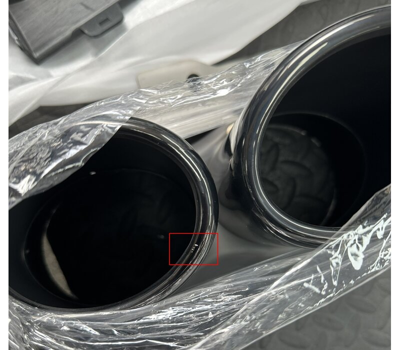 S6 Look Diffuser + Exhaust tail pipes for Audi A6 C8 S line - (B-WARE)