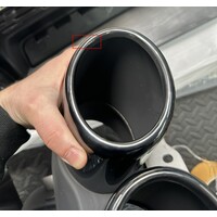 S6 Look Diffuser + Uitlaat tips voor Audi A6 C8 S line - (B-WARE)