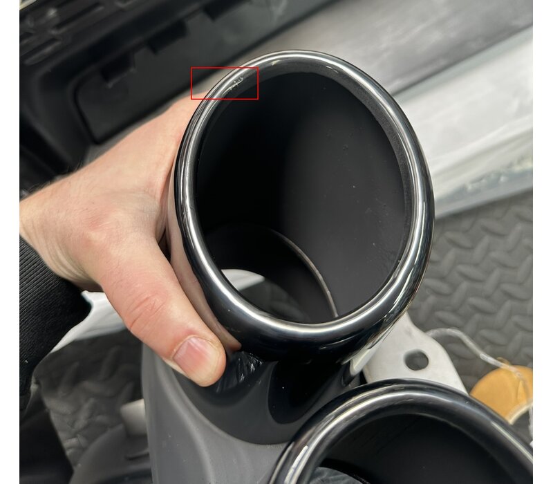 S6 Look Diffuser + Uitlaat tips voor Audi A6 C8 S line - (B-WARE)