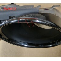 SQ8 Look Diffuser + Exhaust tail pipes for Audi Q8 SUV S line - (B-WARE)