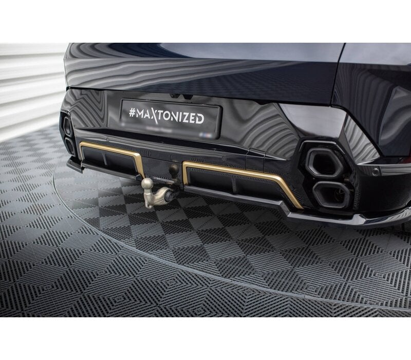 Central Rear Splitter (with vertical bars) voor BMW XM G09 - (B-WARE)
