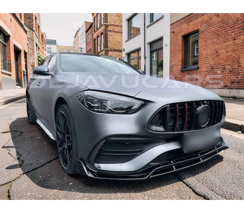 Aggressive Front splitter voor Mercedes Benz C Klasse W206 AMG Line