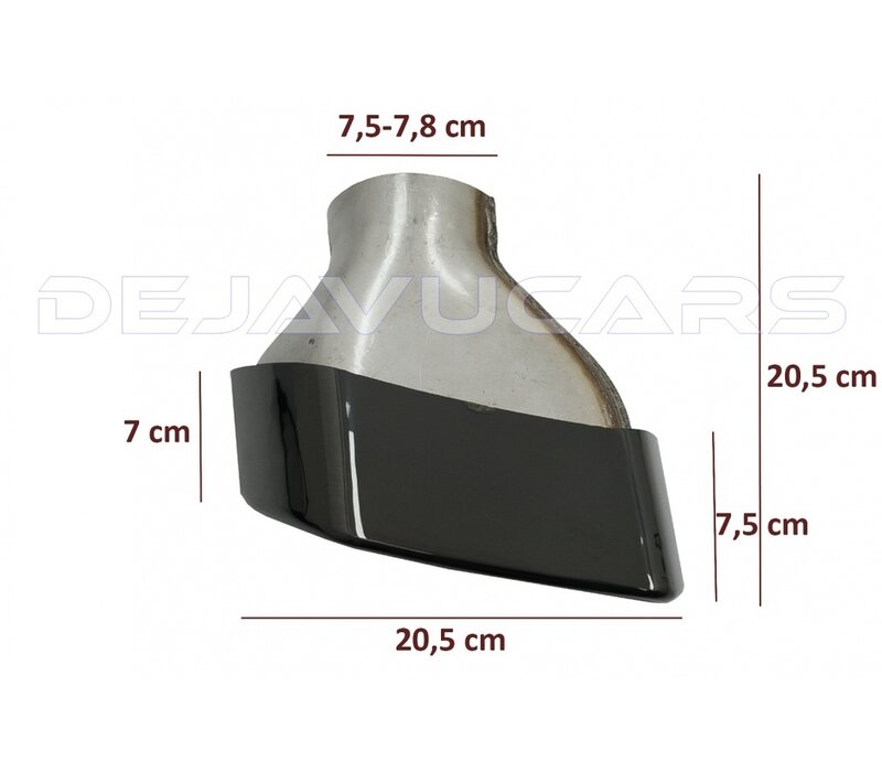Sport Exhaust tips Black for BMW 5 Series G30 / G31