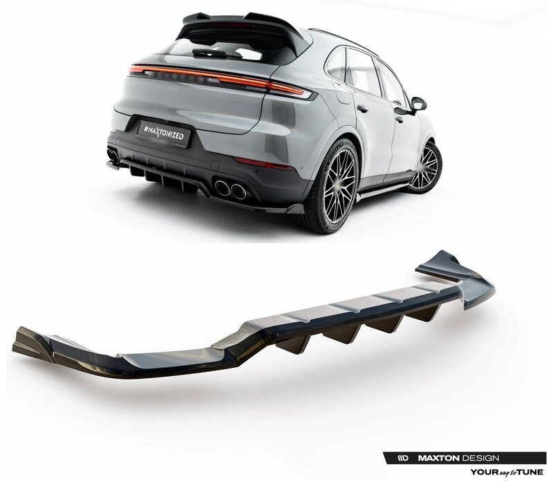 Rear Splitter (with vertical bars) for Porsche Cayenne Coupe / SUV