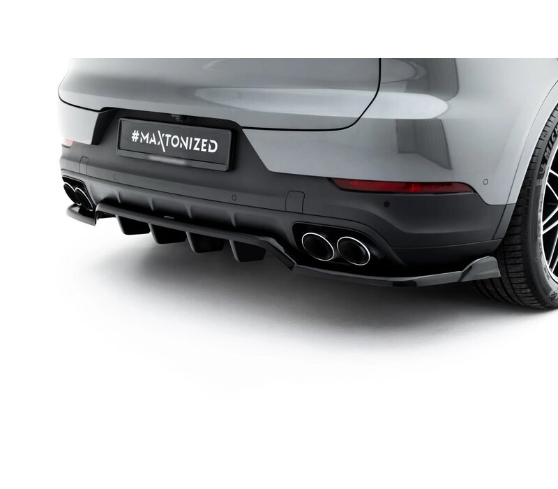 Rear Splitter (with vertical bars) for Porsche Cayenne Coupe / SUV