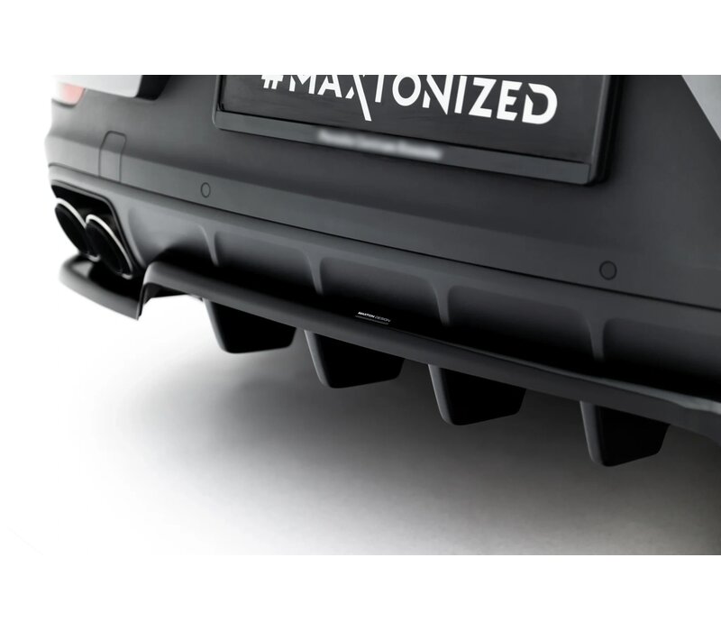 Rear Splitter (with vertical bars) for Porsche Cayenne Coupe / SUV