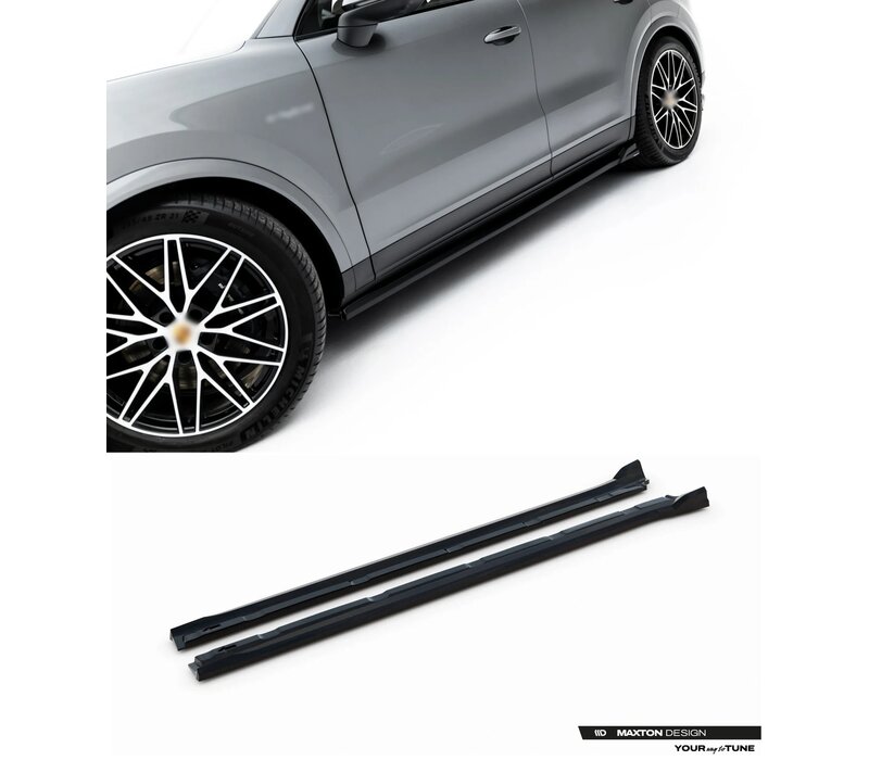 Side Skirts Diffuser V.2 voor Porsche Cayenne Coupe / SUV
