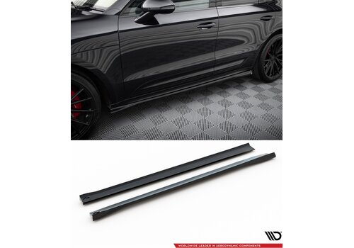 Maxton Design Seitenschweller Diffusor für Porsche Macan T / GTS Mk1 Facelift 2