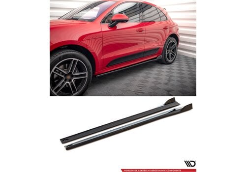 Maxton Design Side Skirts Diffuser voor Porsche Macan GTS / Sport Design Mk1