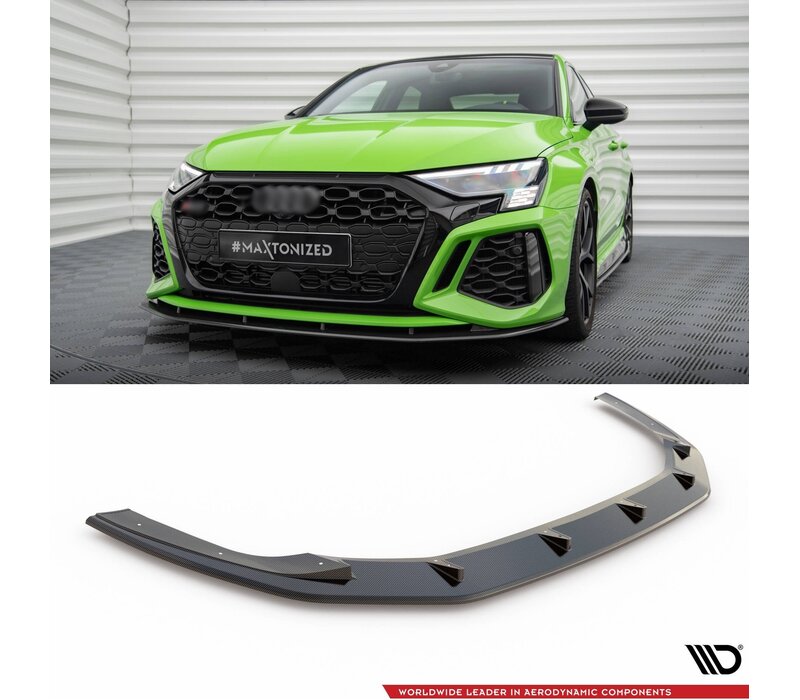 Maxton Carbon Front Splitter for Audi RS3 8Y Sedan / Sportback