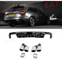S4 Look Diffuser for Audi A4 B9.5 S line Facelift