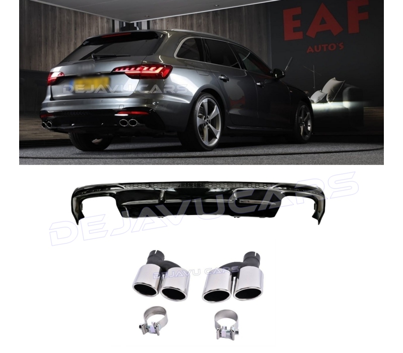 S4 Look Diffuser for Audi A4 B9.5 S line Facelift
