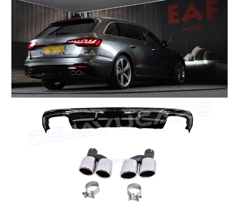 S4 Look Diffusor für Audi A4 B9.5 S line Facelift