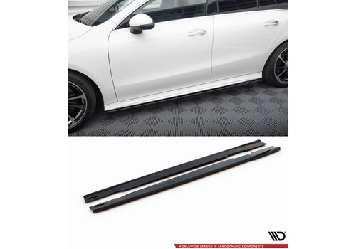 Maxton Design Seitenschweller Diffusor für Mercedes Benz CLA Klasse CLA35  AMG / W118 C118 X118 AMG Line
