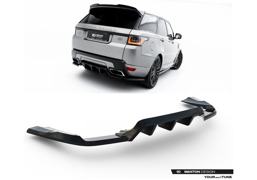 Maxton Design Central Rear Splitter for Land Rover Range Rover Sport Mk2 Facelift