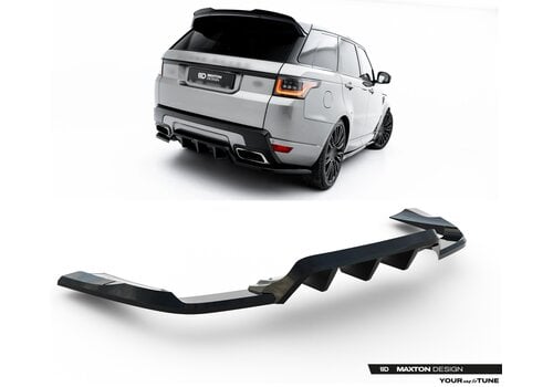 Maxton Design Central Rear Splitter voor Land Rover Range Rover Sport Mk2 Facelift