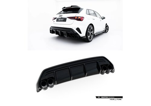 Maxton Design Aggressive Diffuser voor Audi A3 8Y S line Sportback Facelift