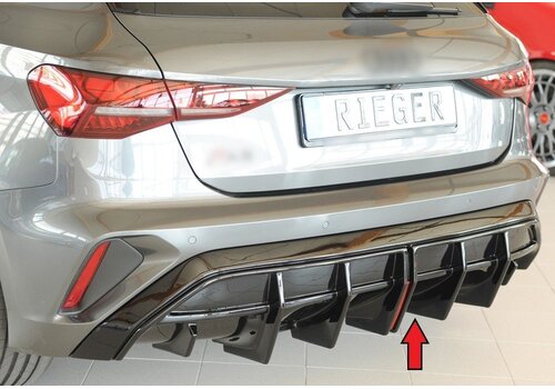 Rieger Tuning Aggressive Diffuser voor Audi A3 8Y S-line Facelift