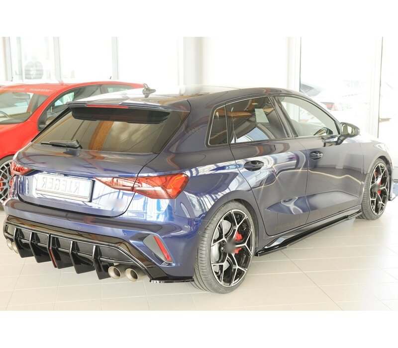 Rear Side Splitters voor Audi A3 8Y S-line / S3 8Y Facelift